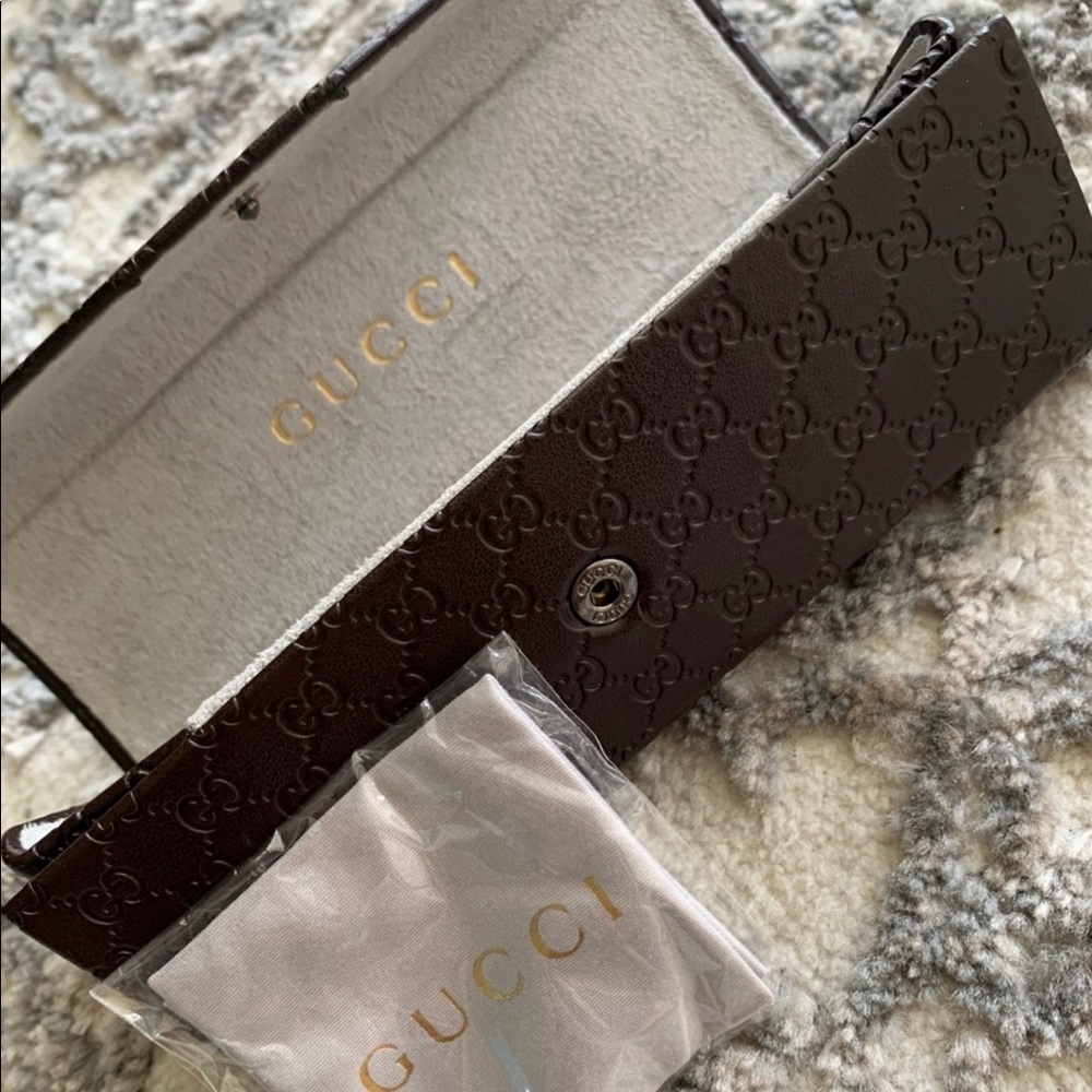 Gucci Trifold Leather Sunglass Case